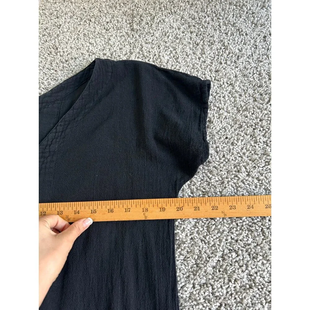 Oh My Gauze Women's Sz S/M Black V-Neck Long Maxi Dress - Picture 7 of 8